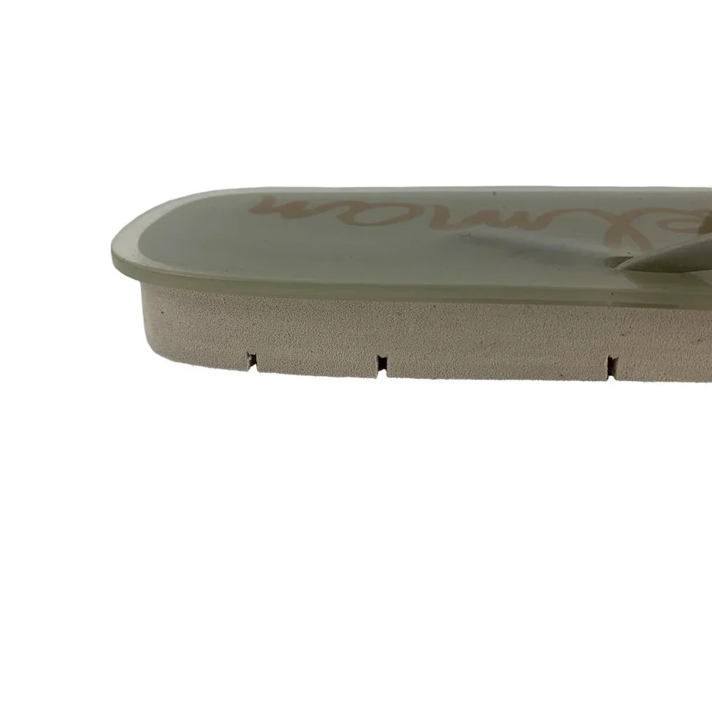 SAM EDELMAN Luciana Translucent Gray‎ Thong Slides Sandals